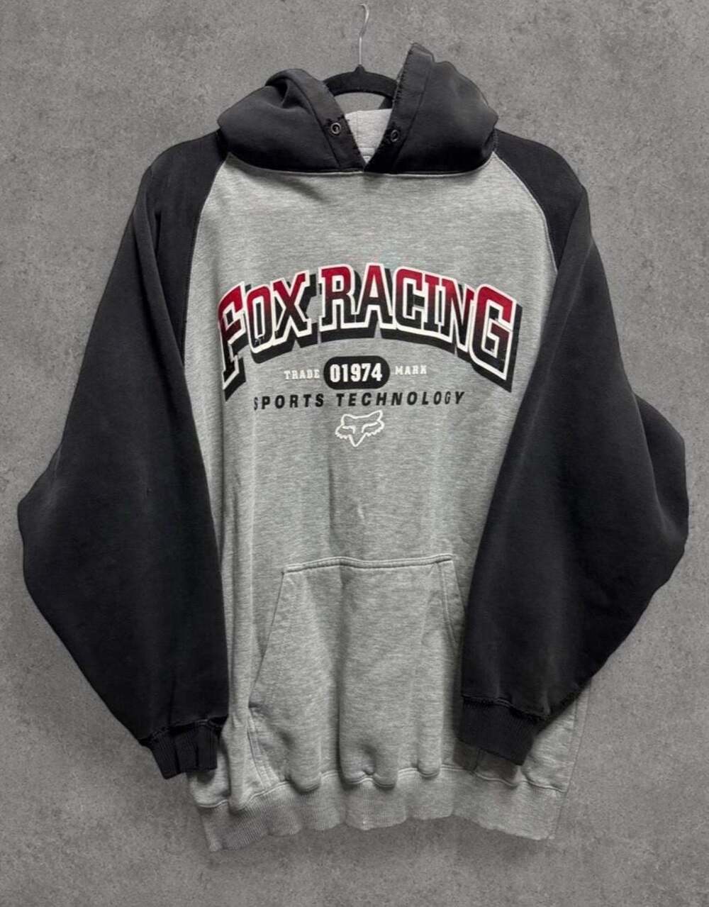 Fox Racing 1974 Sports Technology Two-Tone Raglan Pullover Hoodie